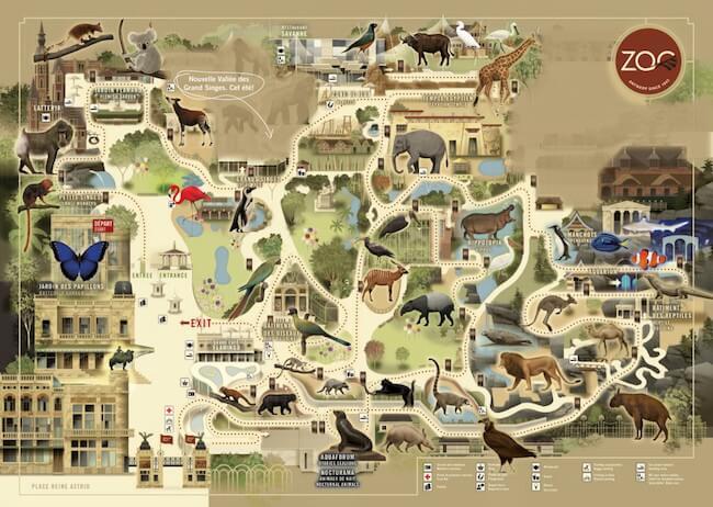 Zoo Antwerpen Map